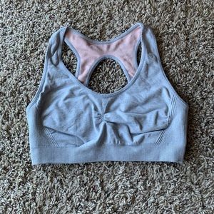 Reversible aerie sports bra - pink/gray Small